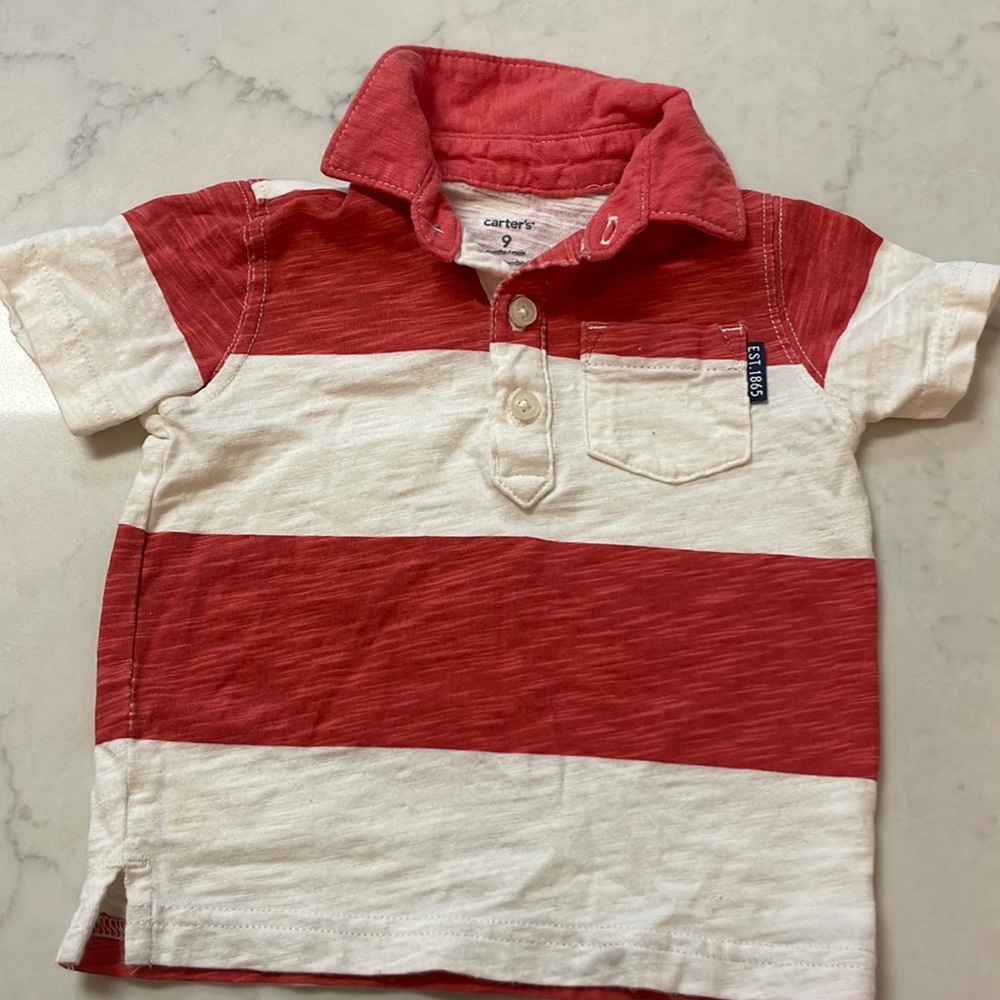 Carter’s Polo 9mo Red